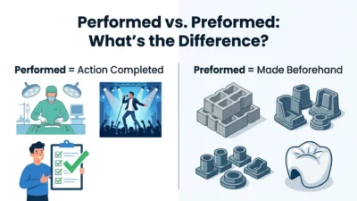 Performed vs. Preformed