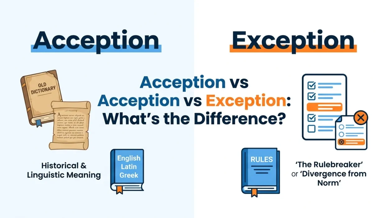 Acception vs Exception