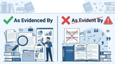 As Evidenced By vs As Evident By