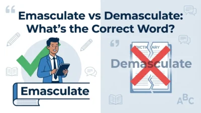 Emasculate vs Demasculate