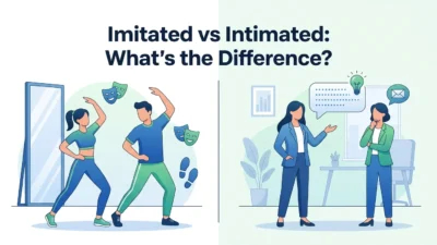 Imitated vs Intimated