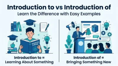 Introduction to vs Introduction of