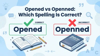 Opened vs Openned