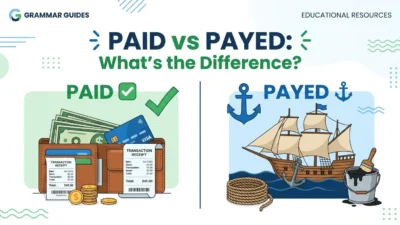 Paid vs Payed