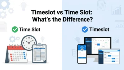 Timeslot vs Time Slot