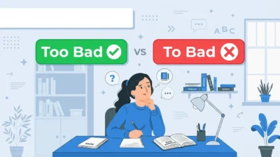Too Bad vs To Bad