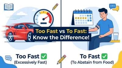 Too Fast vs To Fast