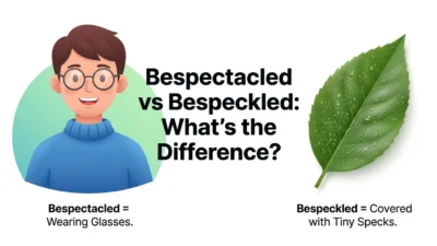 Bespectacled vs Bespeckled