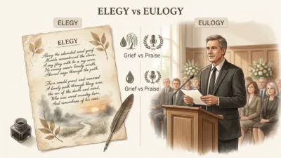 Elegy vs Eulogy