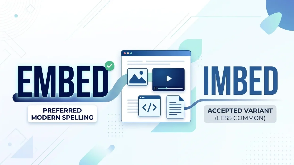 Embed vs Imbed