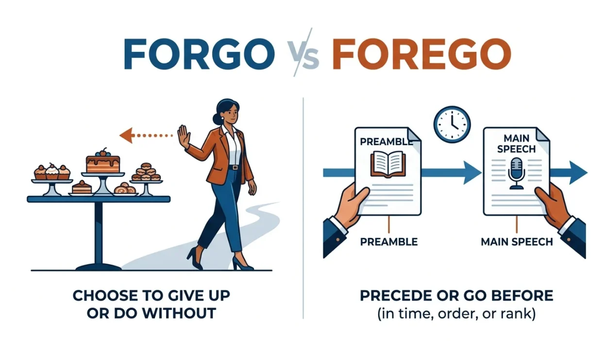 Forgo vs Forego