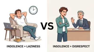 Indolence vs Insolence
