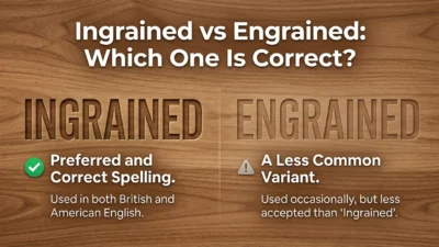 Ingrained vs Engrained