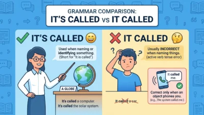 It’s Called vs It Called