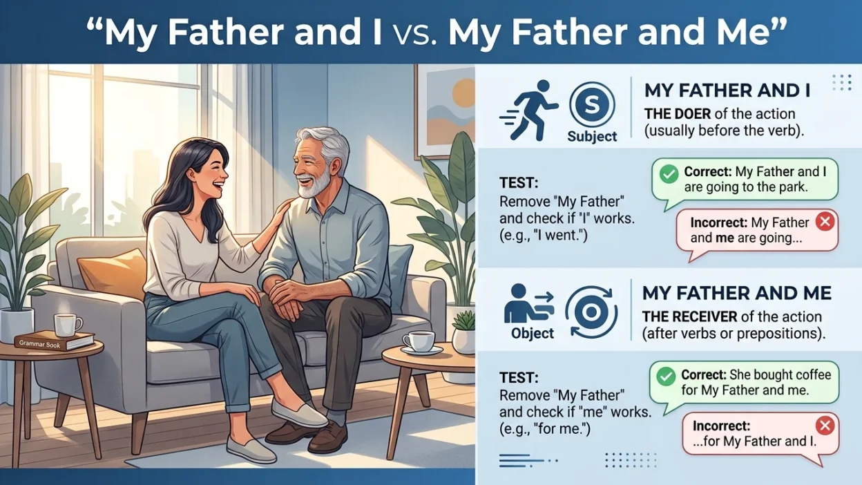 My Father and I vs My Father and Me