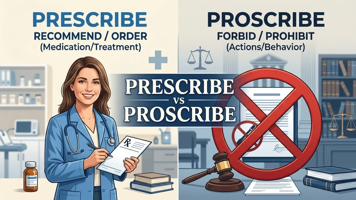 Prescribe vs Proscribe