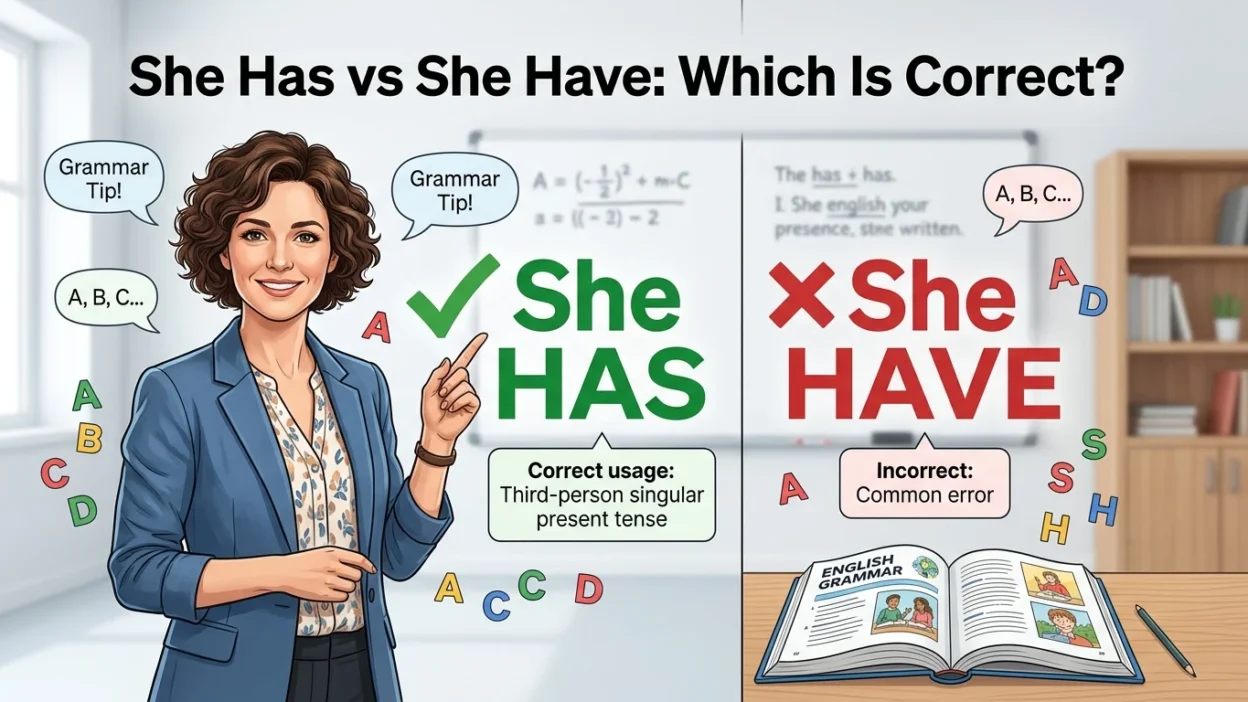 She Has vs She Have