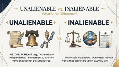 Unalienable vs Inalienable