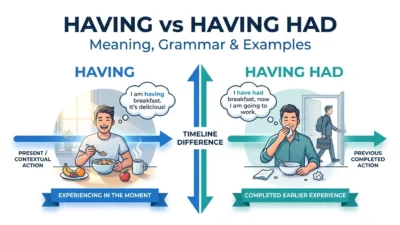 Having vs Having Had