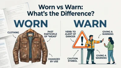 Worn vs Warn