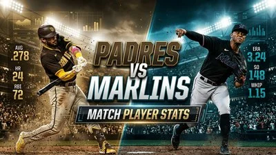 Padres vs Miami Marlins Match Player Stats
