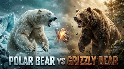 Polar Bear vs Grizzly Bear