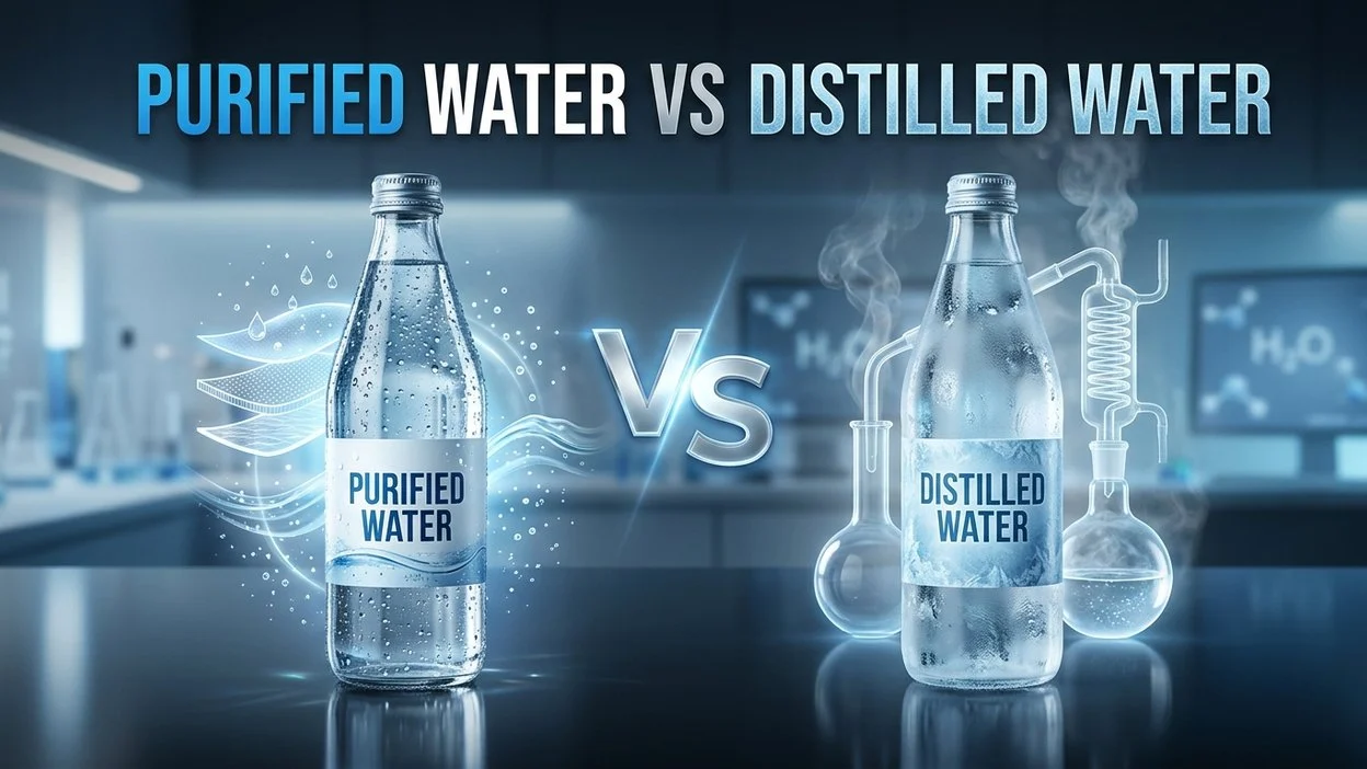 Purified vs Distilled Water